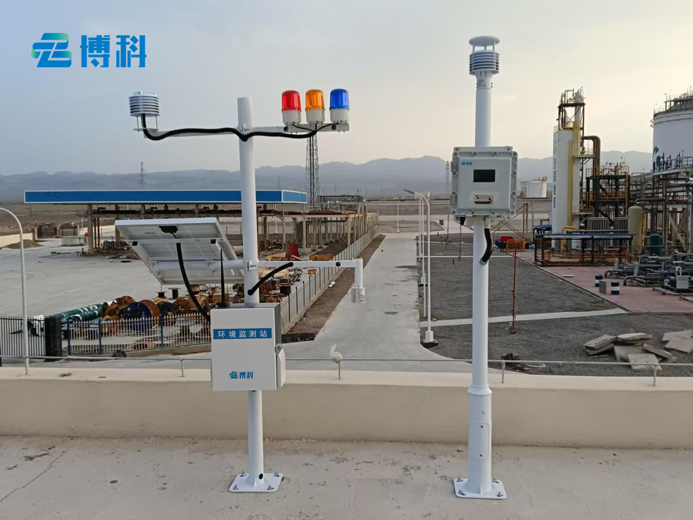 防爆氣象站和雷電預(yù)警監(jiān)測(cè)系統(tǒng)成功安裝并順利投入使用