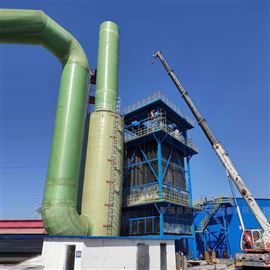 雙堿法脫硫塔+濕電除塵玻璃熔制廢氣治理