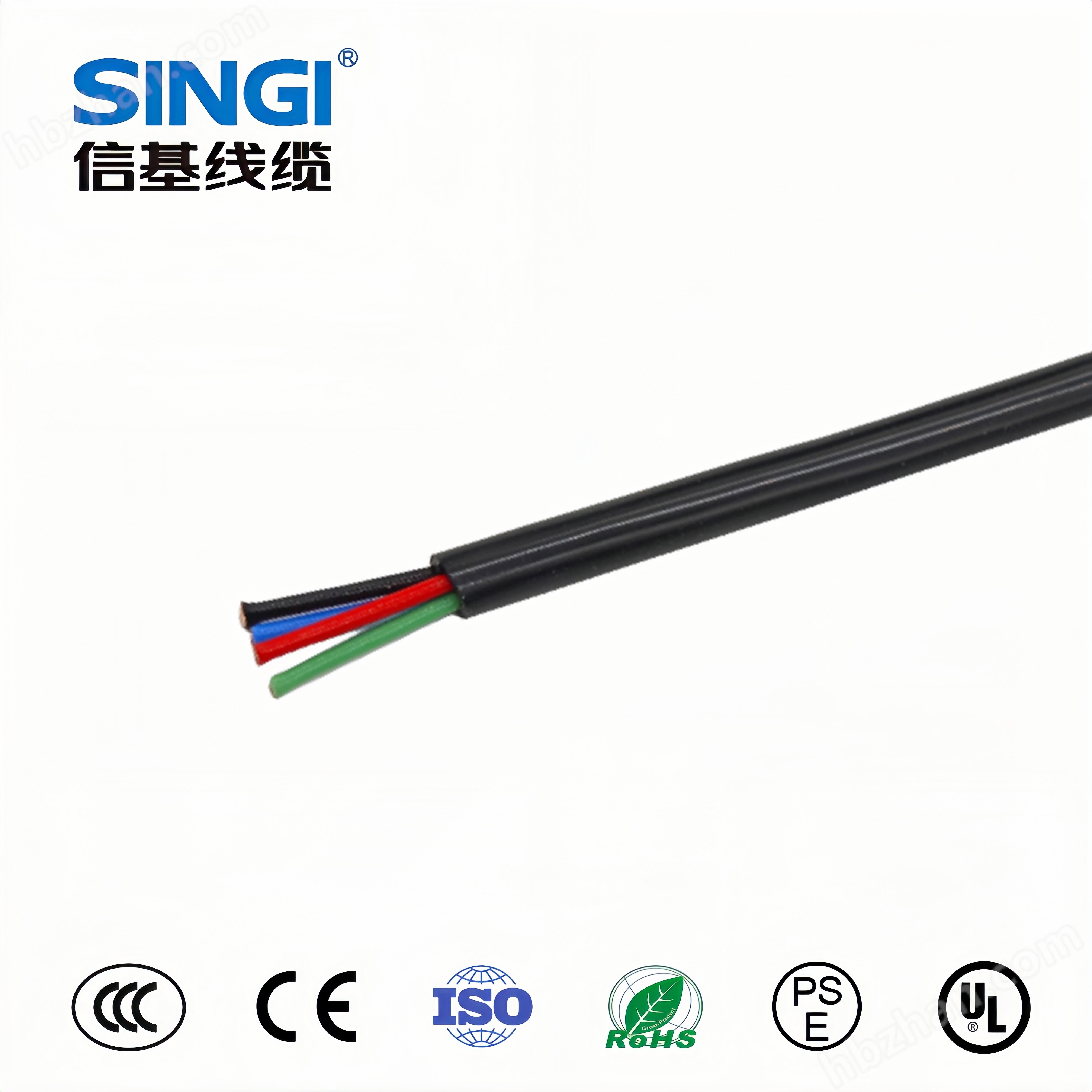 柔性热塑性PVC绝缘护套日标控制电缆