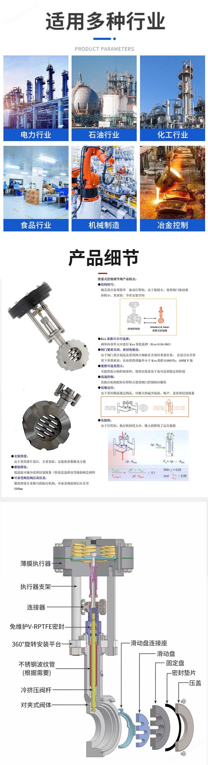 進(jìn)口電動(dòng)滑窗式調(diào)節(jié)閥 波紋管密封滑板閥