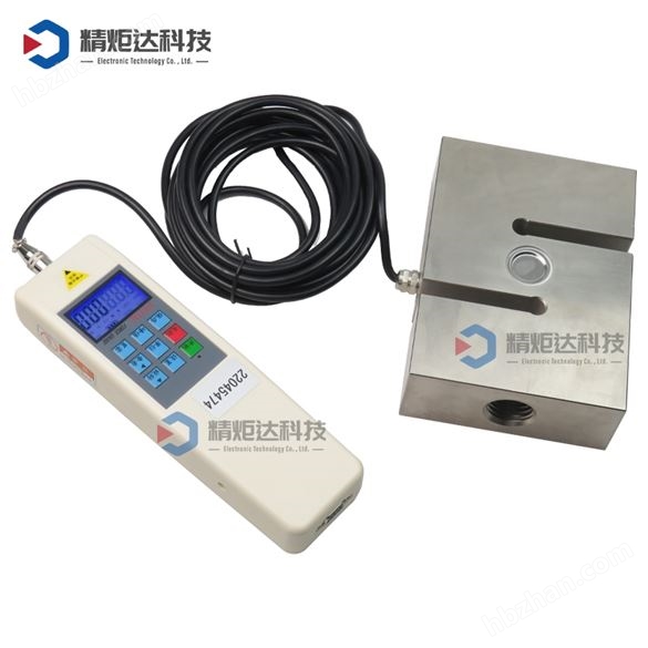 小型試驗機配合S型數(shù)顯拉壓力計測試拉斷力