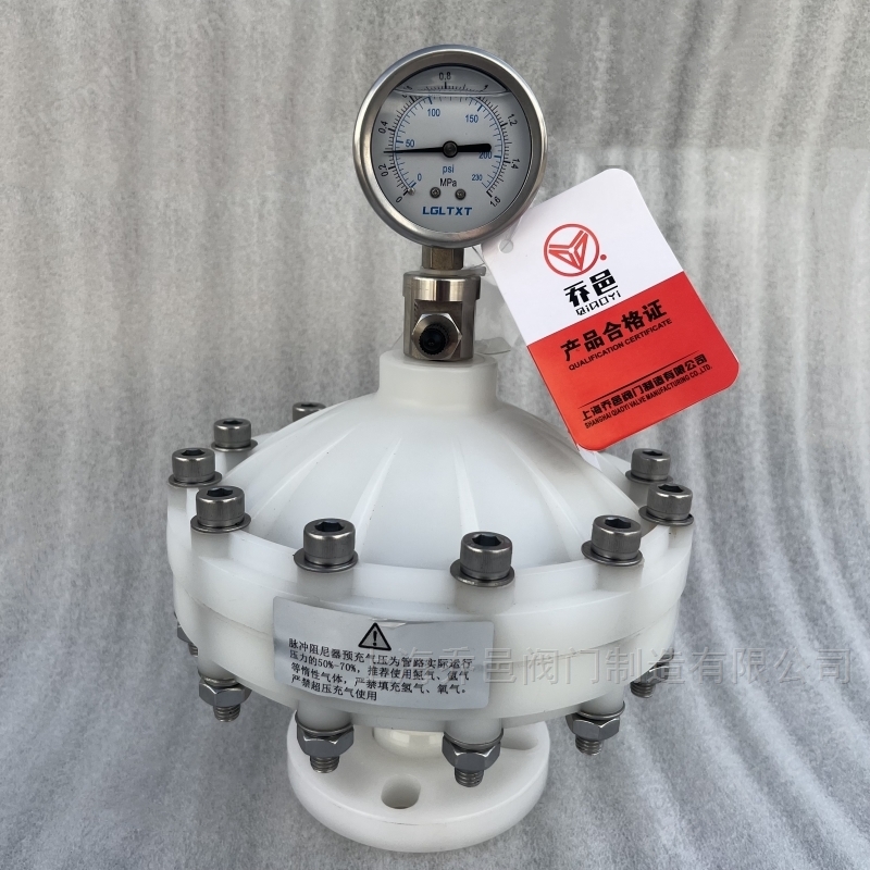 LGMZ-V1.0L膜片式脉冲阻尼器PVDF LGMZ-V0.35L膜片式脉冲阻尼器PVDF