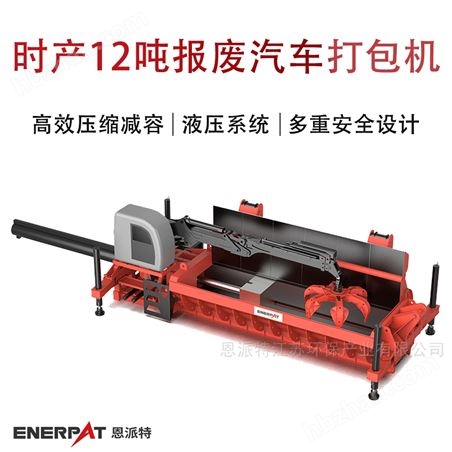 時產12噸報廢汽車打包機